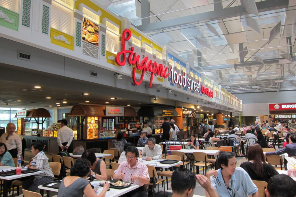 International food at Changi Airport