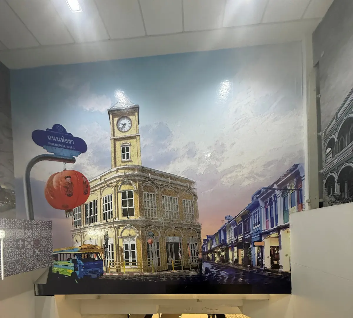 Creative artwork in Phuket Domestic Terminal