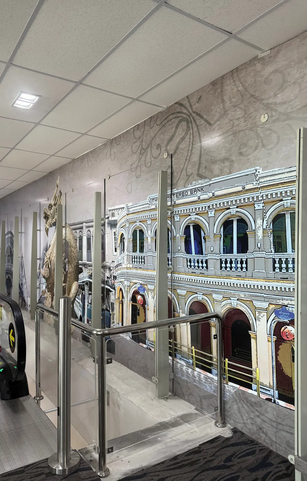 Art mural at Phuket Airport