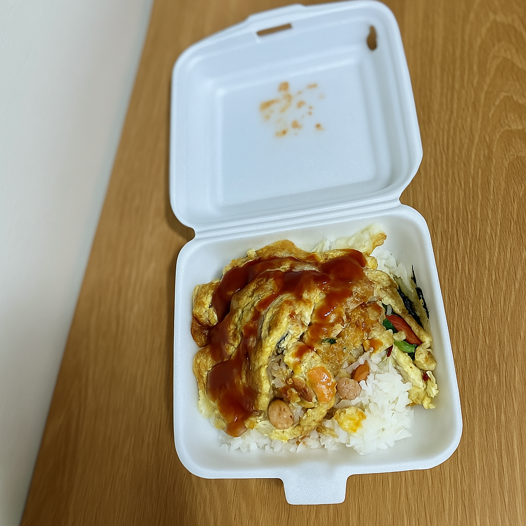 Goong’s famous omelette dinner on Patong street