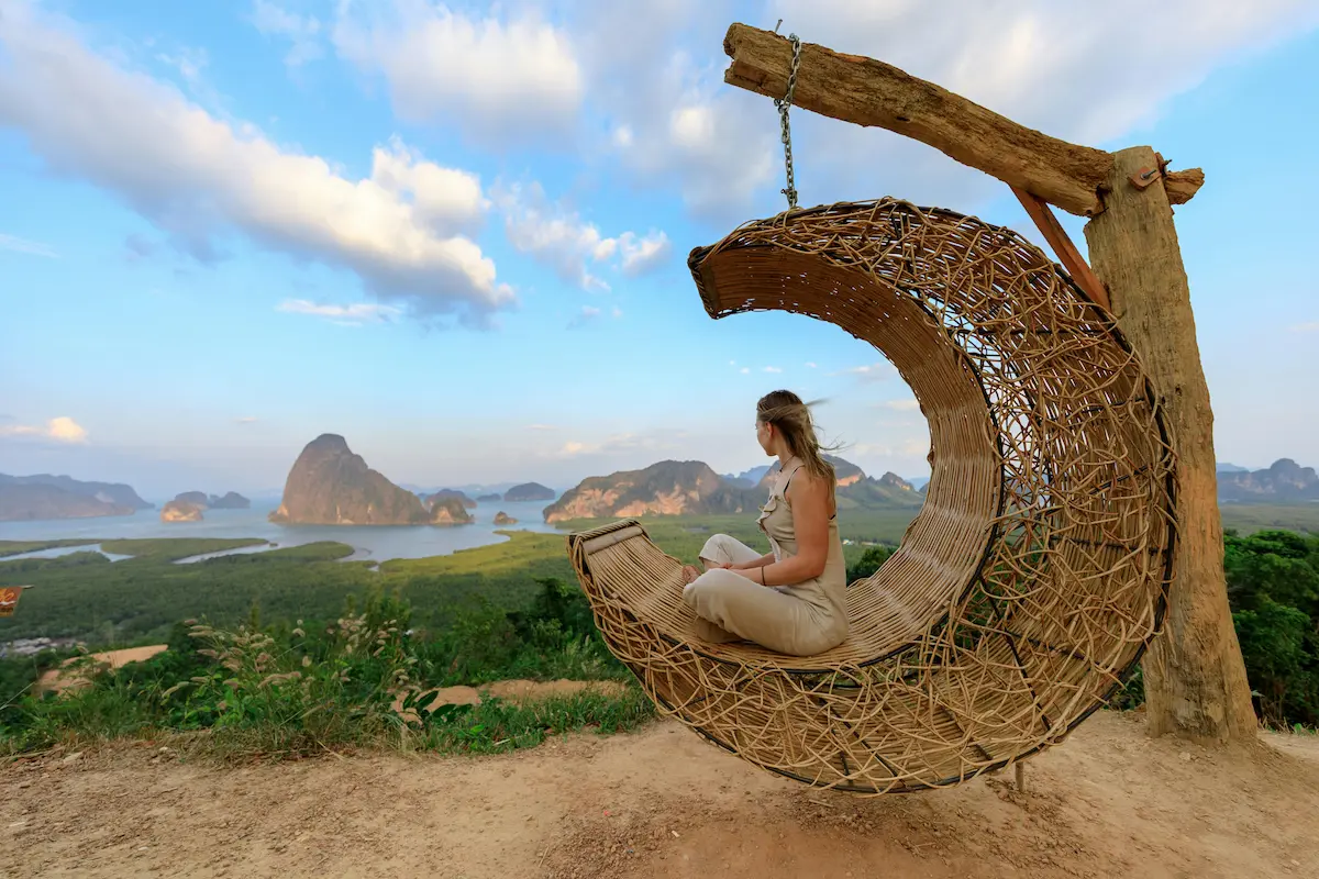 Phuket itinerary viewpoint showing coastline and islands