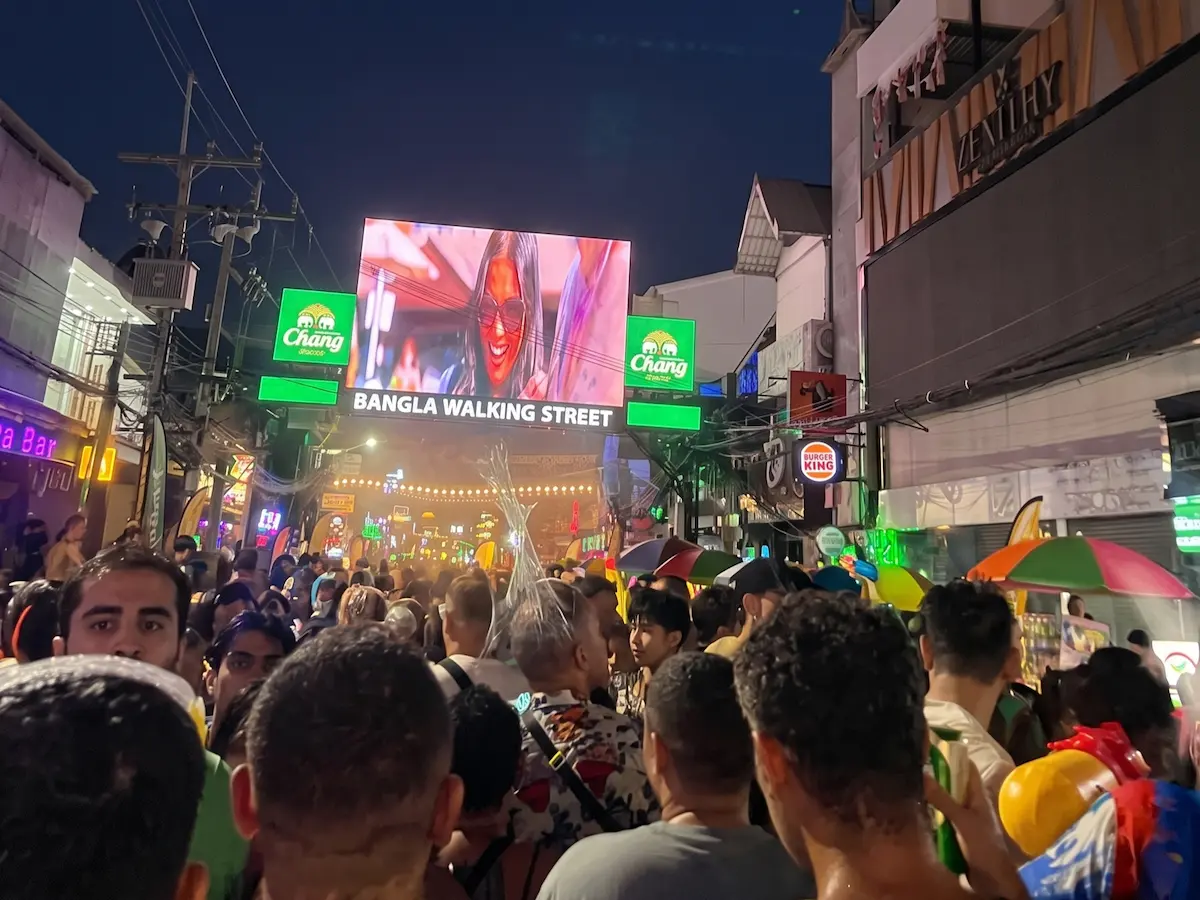 Bangla Road Patong Phuket crowded nightlife street showing why Patong became famous for nightlife and tourism