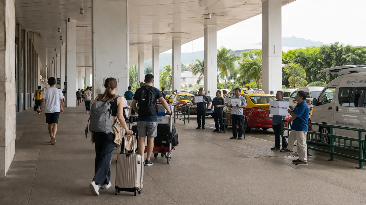 phuket airport to patong taxi pickup area
