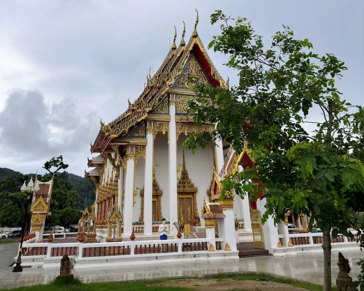 Wat Chalong temple building in Chalong Phuket