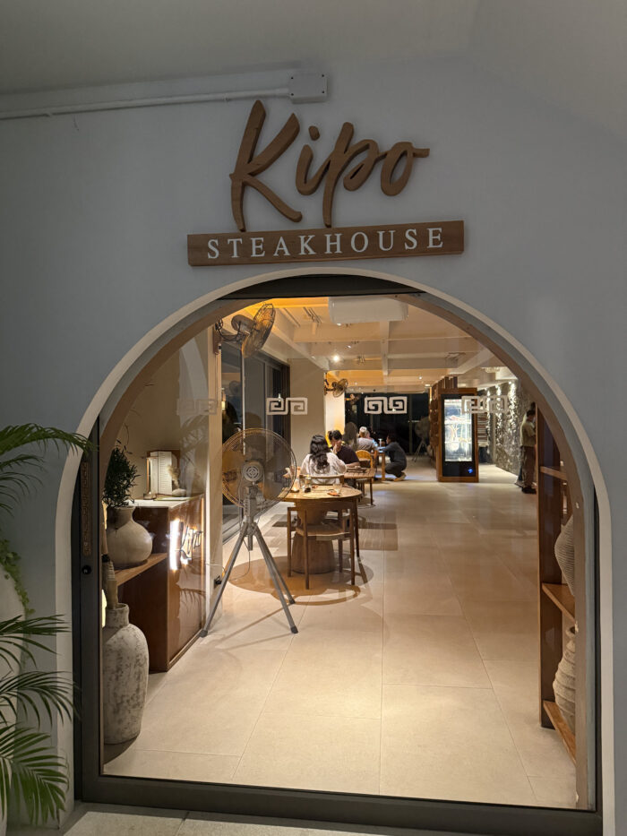 Entrance to KIPO Steakhouse at Fira Beach Club Phuket